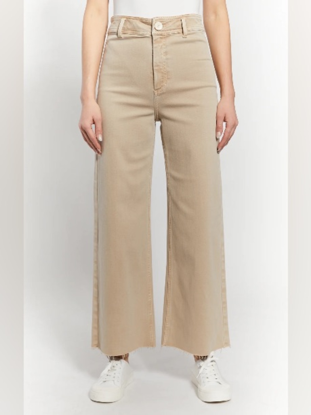 OAT High-Rise Wide Leg Jean in Oat Milk
